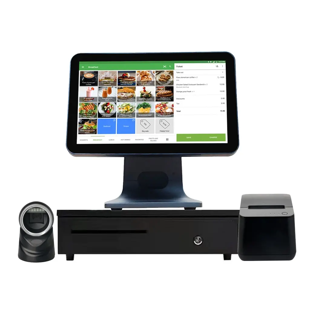 [GCD1POSB] Bundle - K3 Android Touchscreen Point of Sale with Thermal Printer, Cash Drawer & Scanner